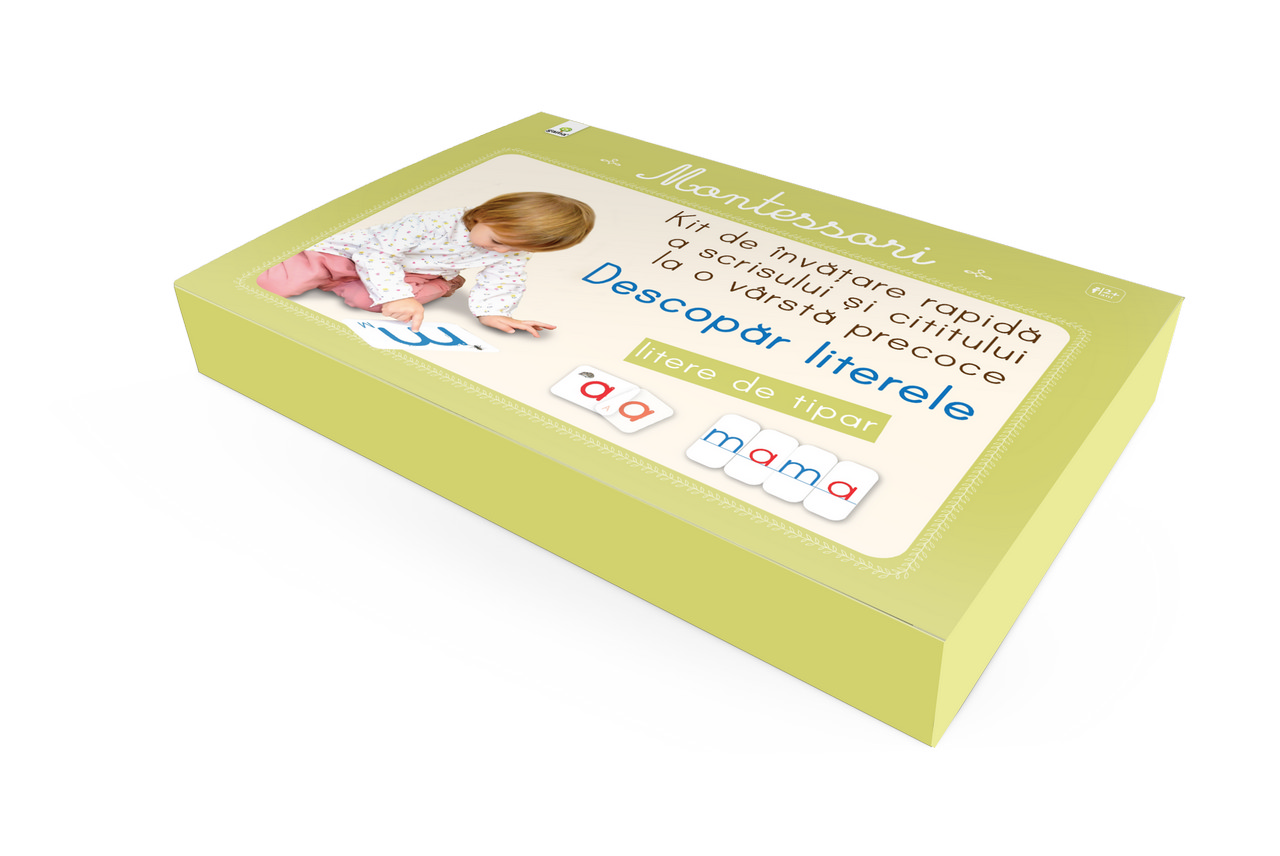 Descopar literele de tipar. Kit Montessori | carturesti.ro poza bestsellers.ro
