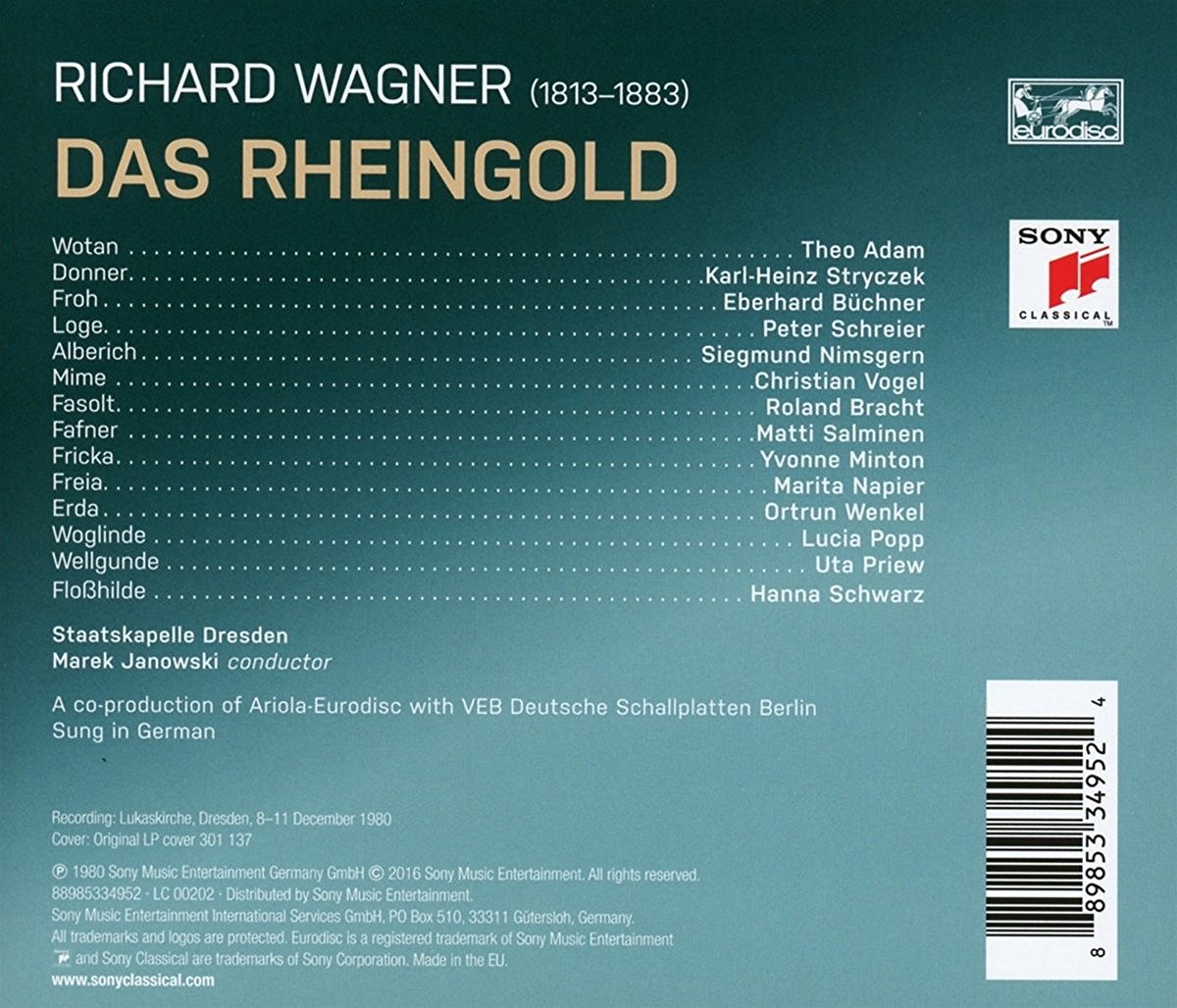 Wagner: Das Rheingold, Wwv 86A | Marek Janowski - 1 | YEO