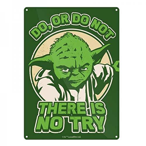 Placuta metalica - Star wars Yoda - Do Or Do Not | Half Moon Bay