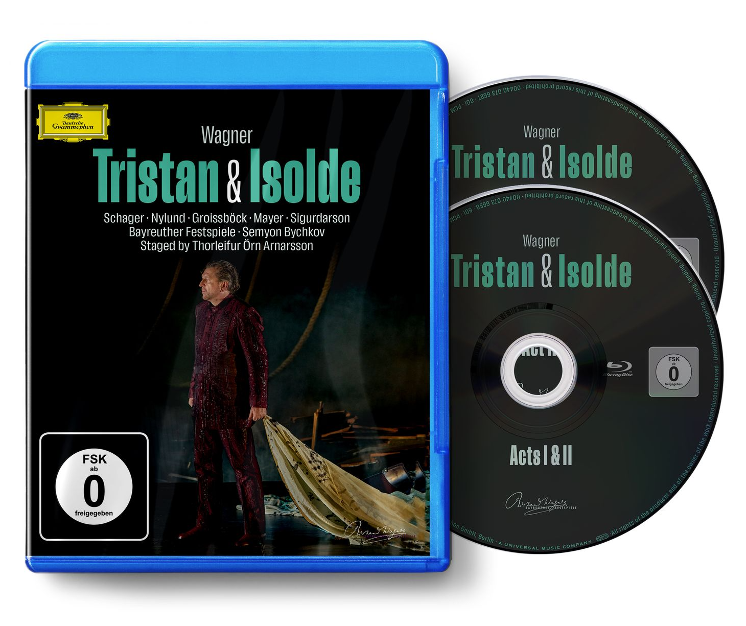 Wagner: Tristan und Isolde (Blu-ray) | Andreas Schager, Gunther Groissbock, Camilla Nylund, Olafur Sigurdarson, Chor der Bayreuther Festspiele, Orchester der Bayreuther Festspiele, Semyon Bychkov