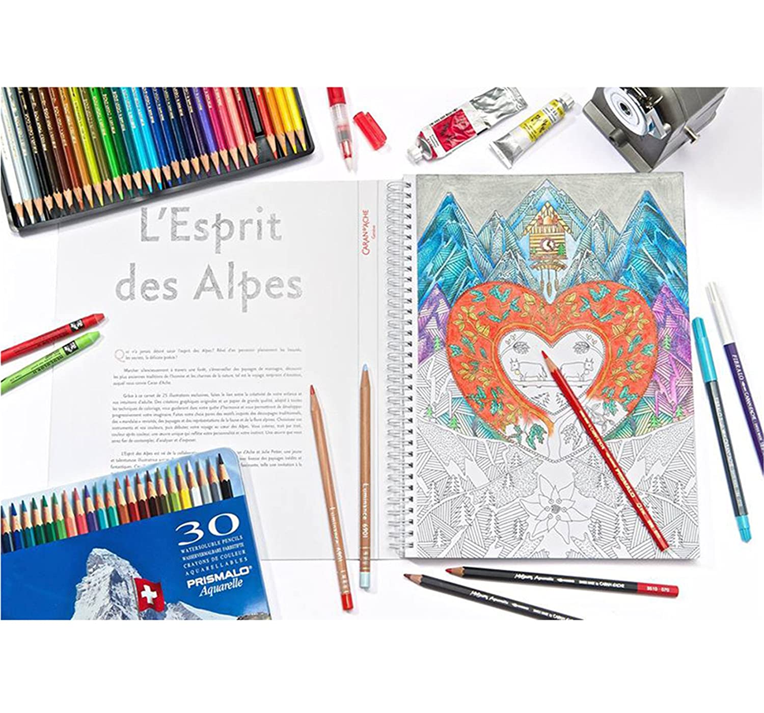 L\' Esprit des Alpes - Colouring Book | - 4 | YEO