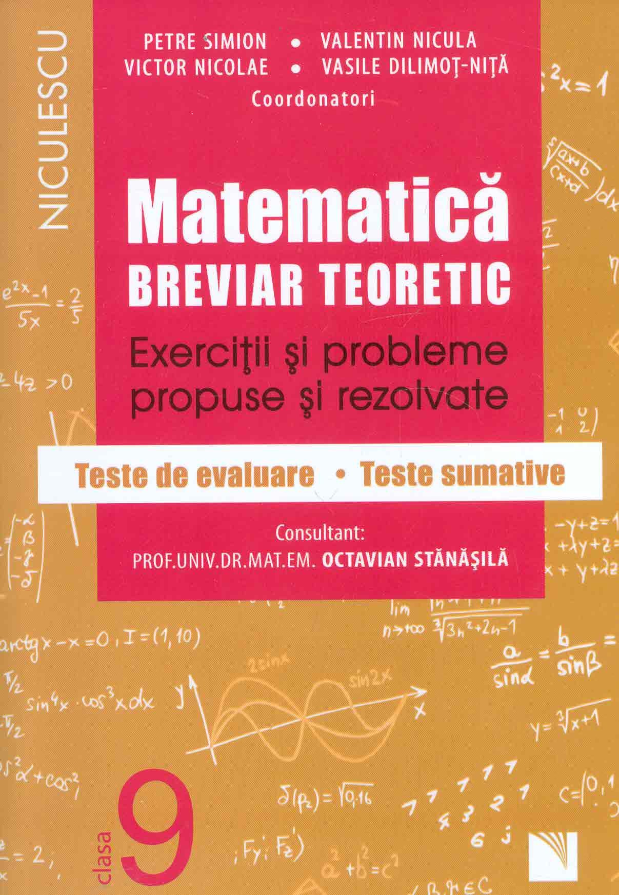 Matematica. Breviar teoretic | Petre Simion, Valentin Nicula, Victor Nicolae, Vasile Dilimot-Nita