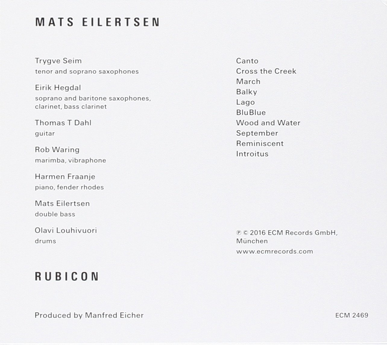 Rubicon | Mats Eilertsen - 1 | YEO