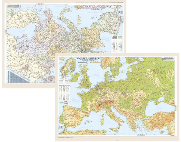 Europa - Harta politica/fizica |
