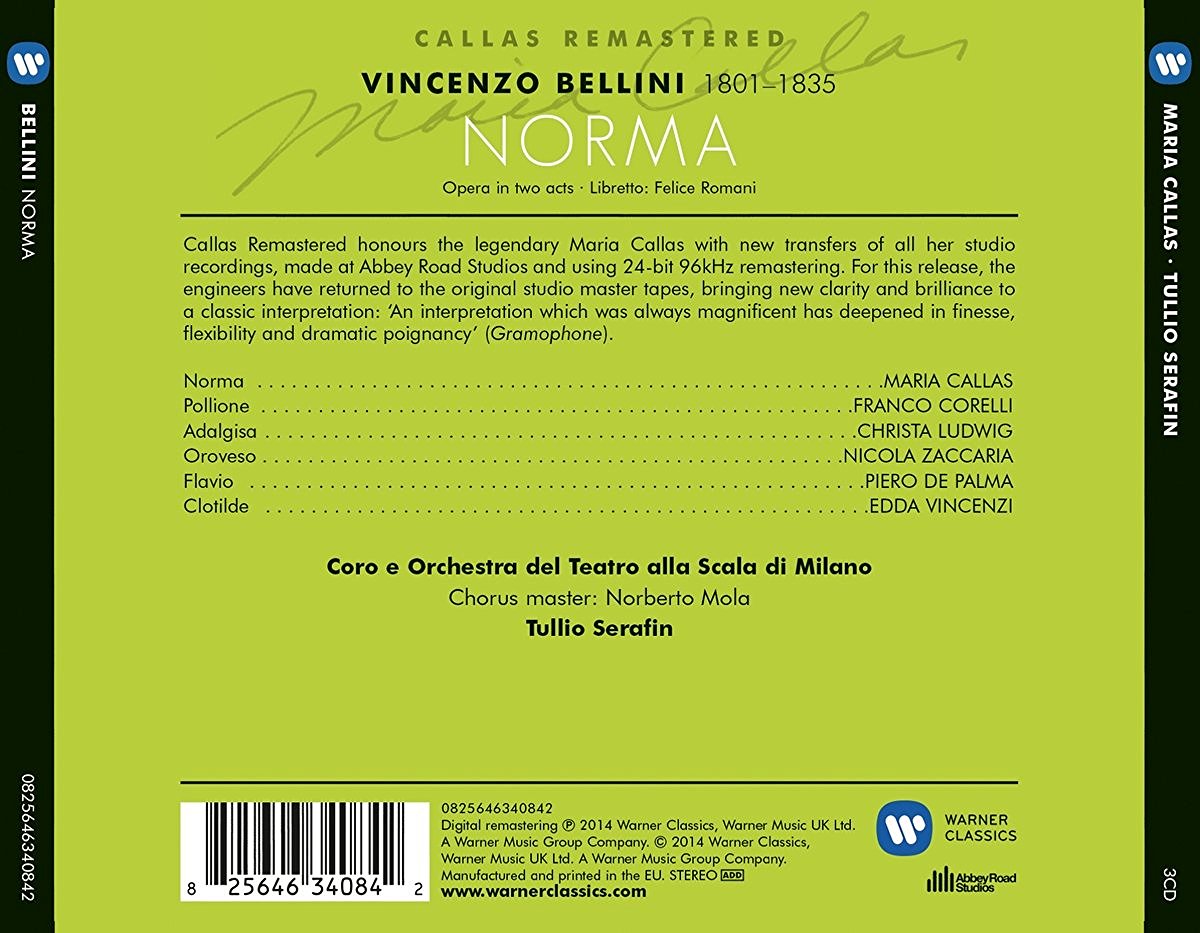 Bellini Norma 1960 - Maria Callas Remastered | Christa Ludwig, Maria Callas - 1 | YEO