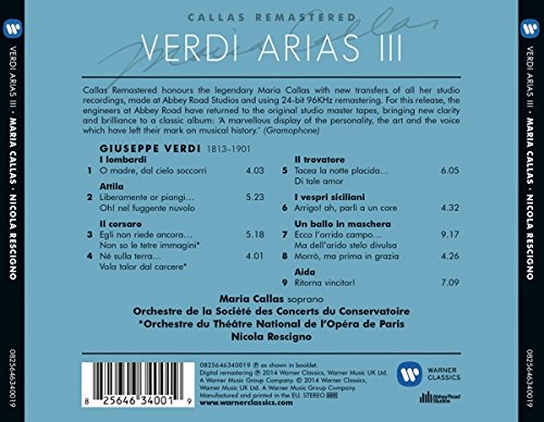 Verdi Arias III 1964-1969 - Maria Callas Remastered | Nicola Rescigno, Maria Callas - 1 | YEO