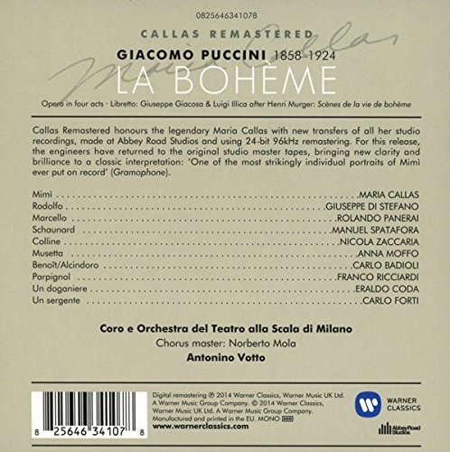 Puccini - La boheme | Maria Callas, Chorus & Orchestra of La Scala Milan, Rolando Panerai - 1 | YEO