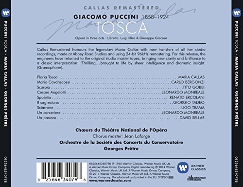 Puccini - Tosca Maria Callas Remastered | Carlo Bergonzi, Maria Callas - 1 | YEO