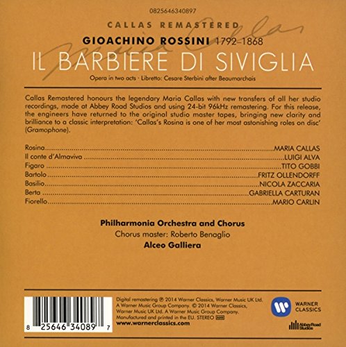 Rossini - Il barbiere di Siviglia Maria Callas Remastered | Maria Callas, Luigi Alva, Tito Gobbi, Alceo Galliera - 1 | YEO