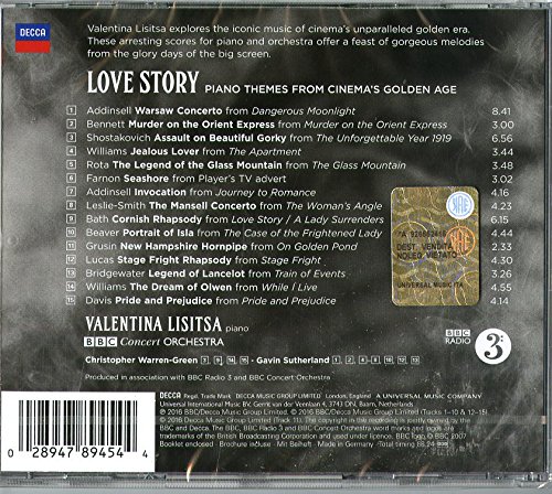 Love Story – Piano Themes From Cinema’s Golden Age | BBC Concert Orchestra, Valentina Lisitsa, Gavin Sutherland Age poza noua