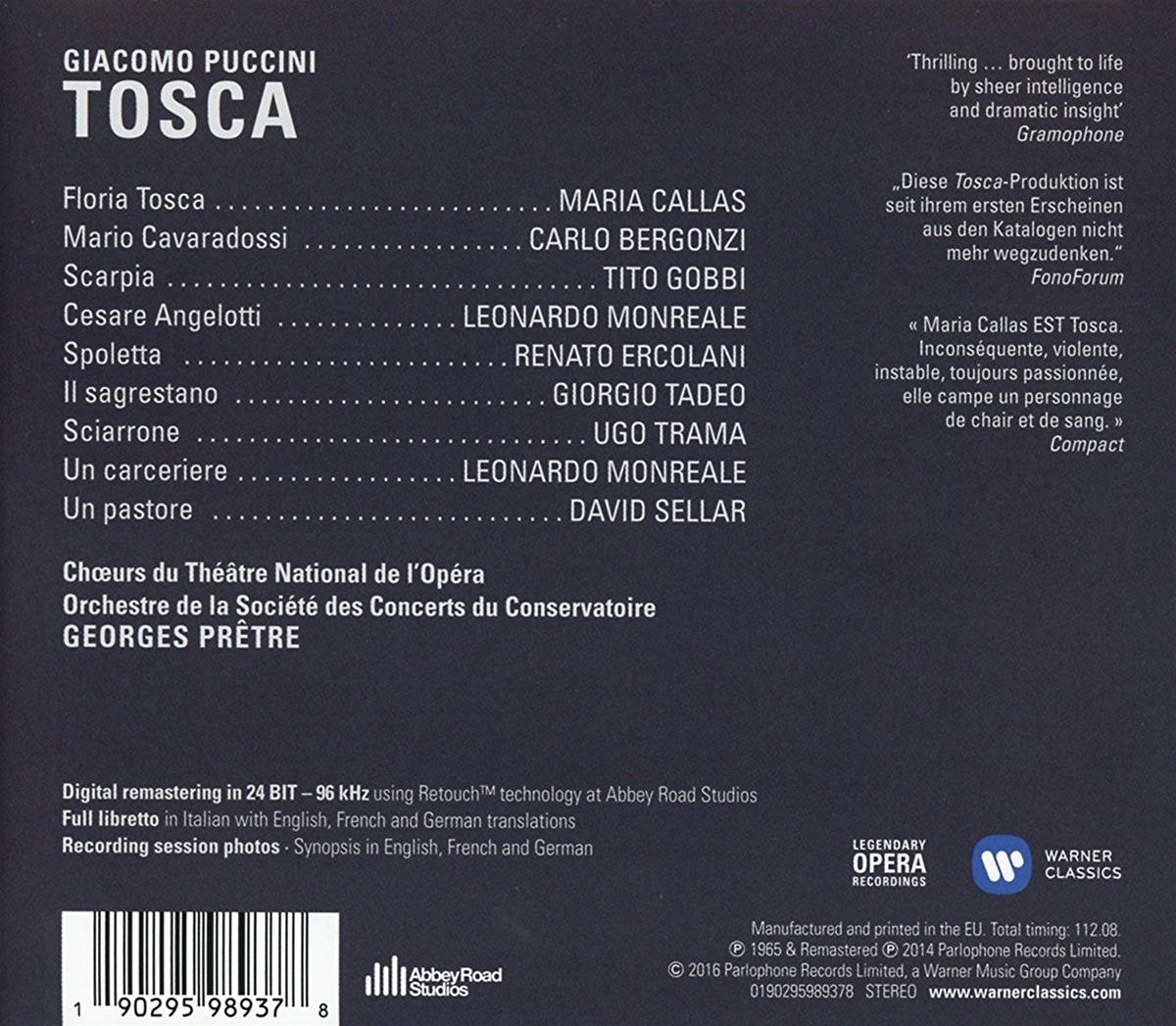 Puccini - Tosca Deluxe Opera Series | Maria Callas - 1 | YEO