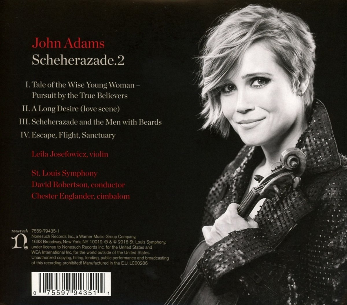 John Adams - Scheherazade.2 | St. Louis Symphony, David Robertson Leila Josefowicz - 1 | YEO