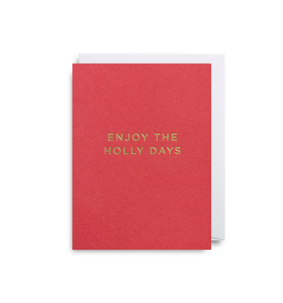  Felicitare - Enjoy The Holly Days | Lagom Design 