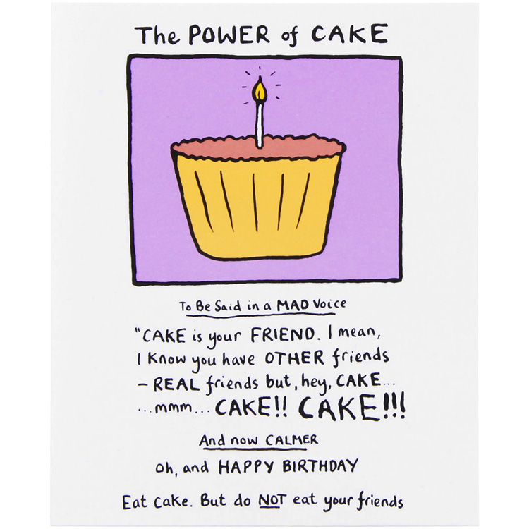 Felicitare - The Power Of Cake | Edward Monkton