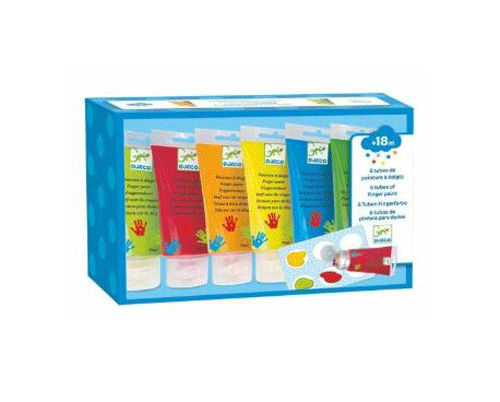 Set vopsea - 6 Finger Paint Tubes | Djeco