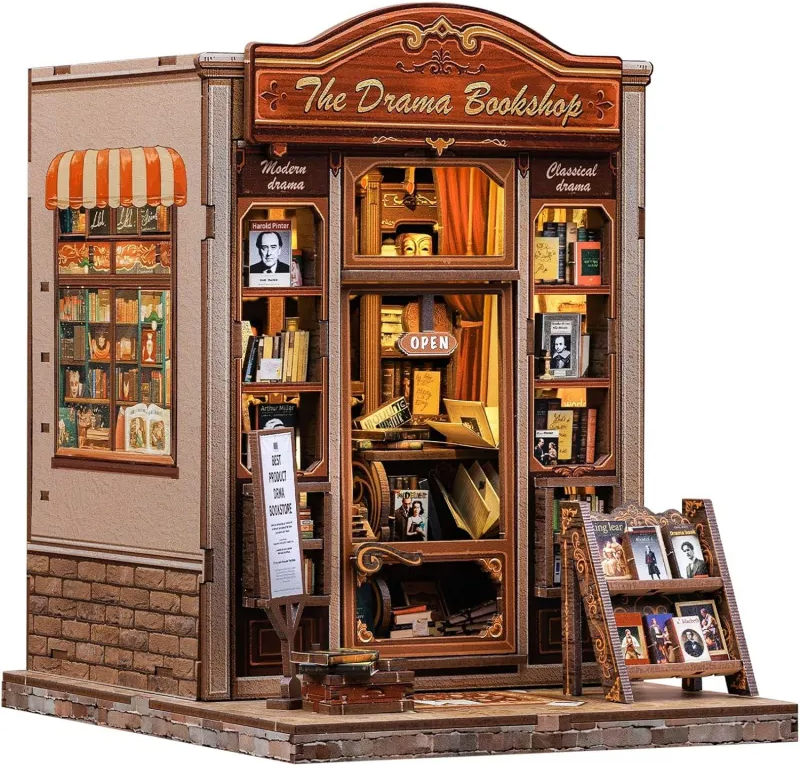 Puzzle 3D 253 piese - Cotor de carte - The Drama Bookshop | Cutebee - 6