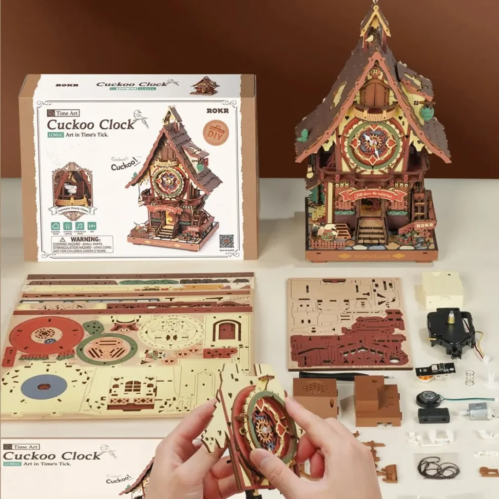 Puzzle 3D 436 piese - Cuckoo Clock | Robotime - 8