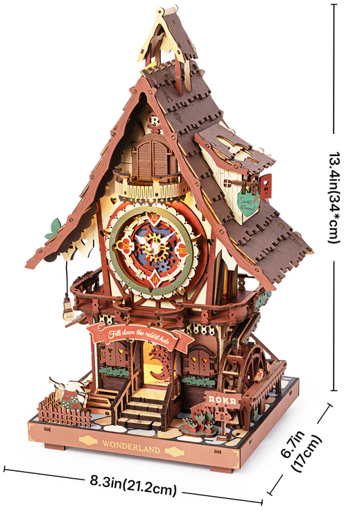 Puzzle 3D 436 piese - Cuckoo Clock | Robotime - 1