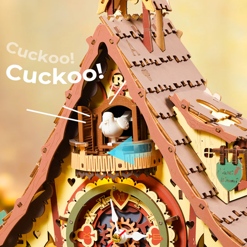 Puzzle 3D 436 piese - Cuckoo Clock | Robotime - 7