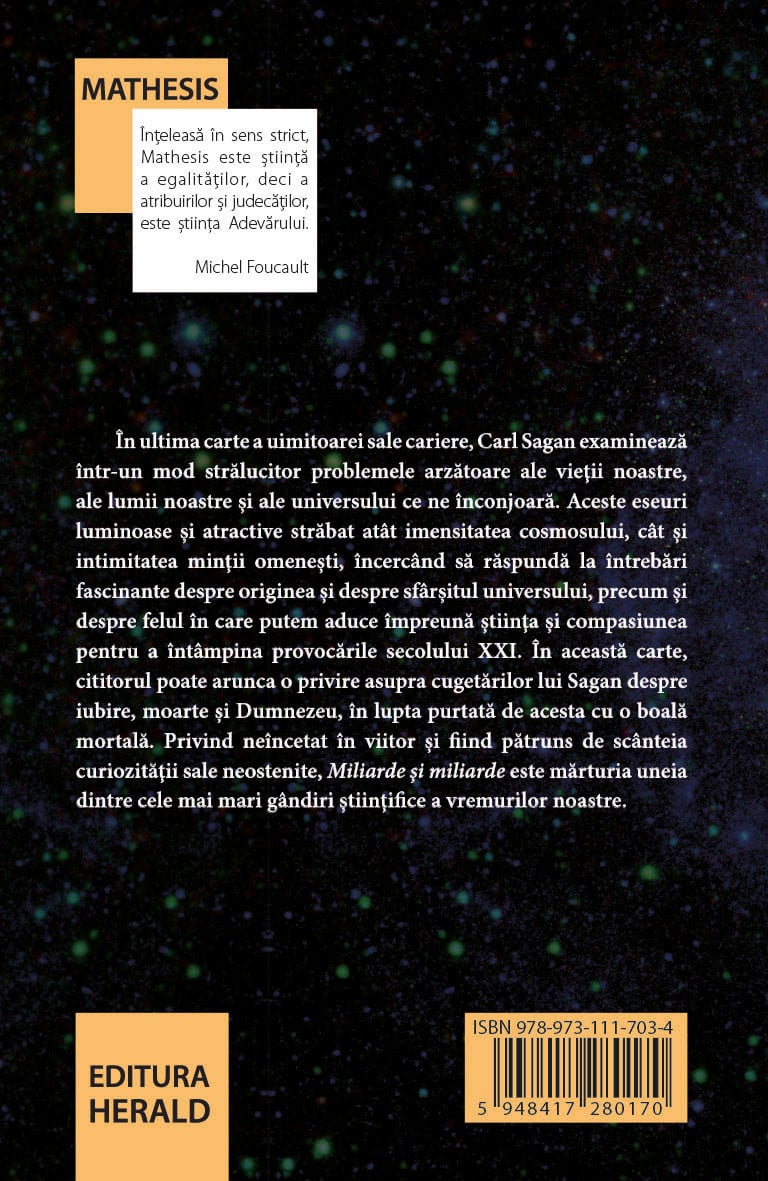 Miliarde si miliarde | Carl Sagan - 1 | YEO