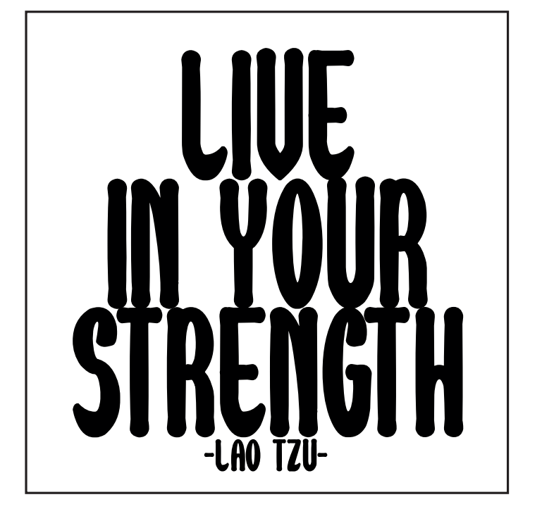 Insigna - Live in Your Strength | Quotable Cards