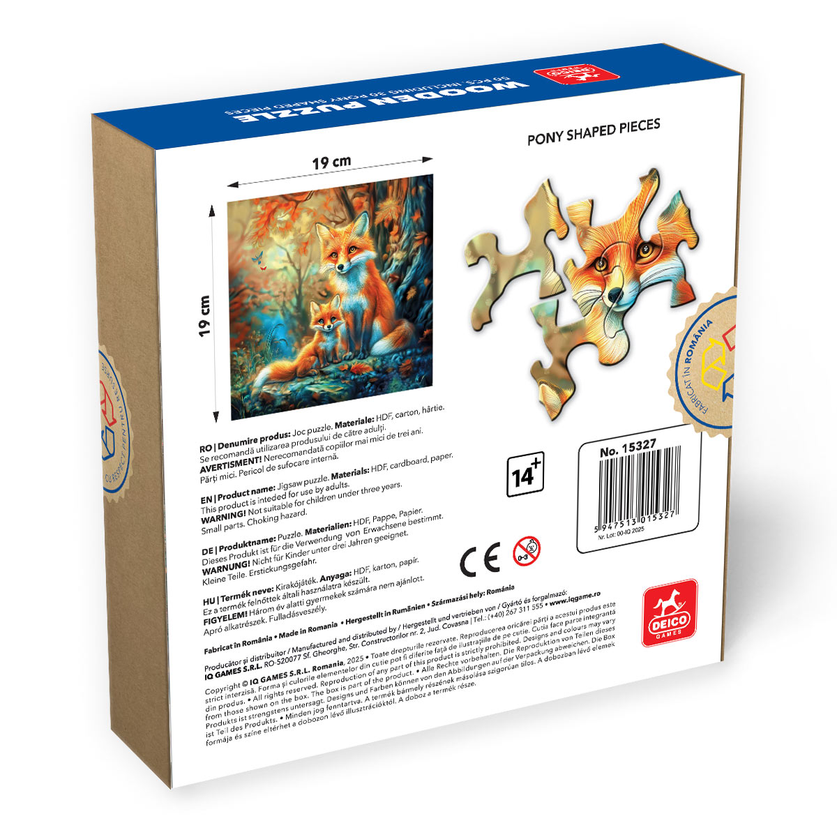 Puzzle 50 piese - Vulpe | Deico Games - 2