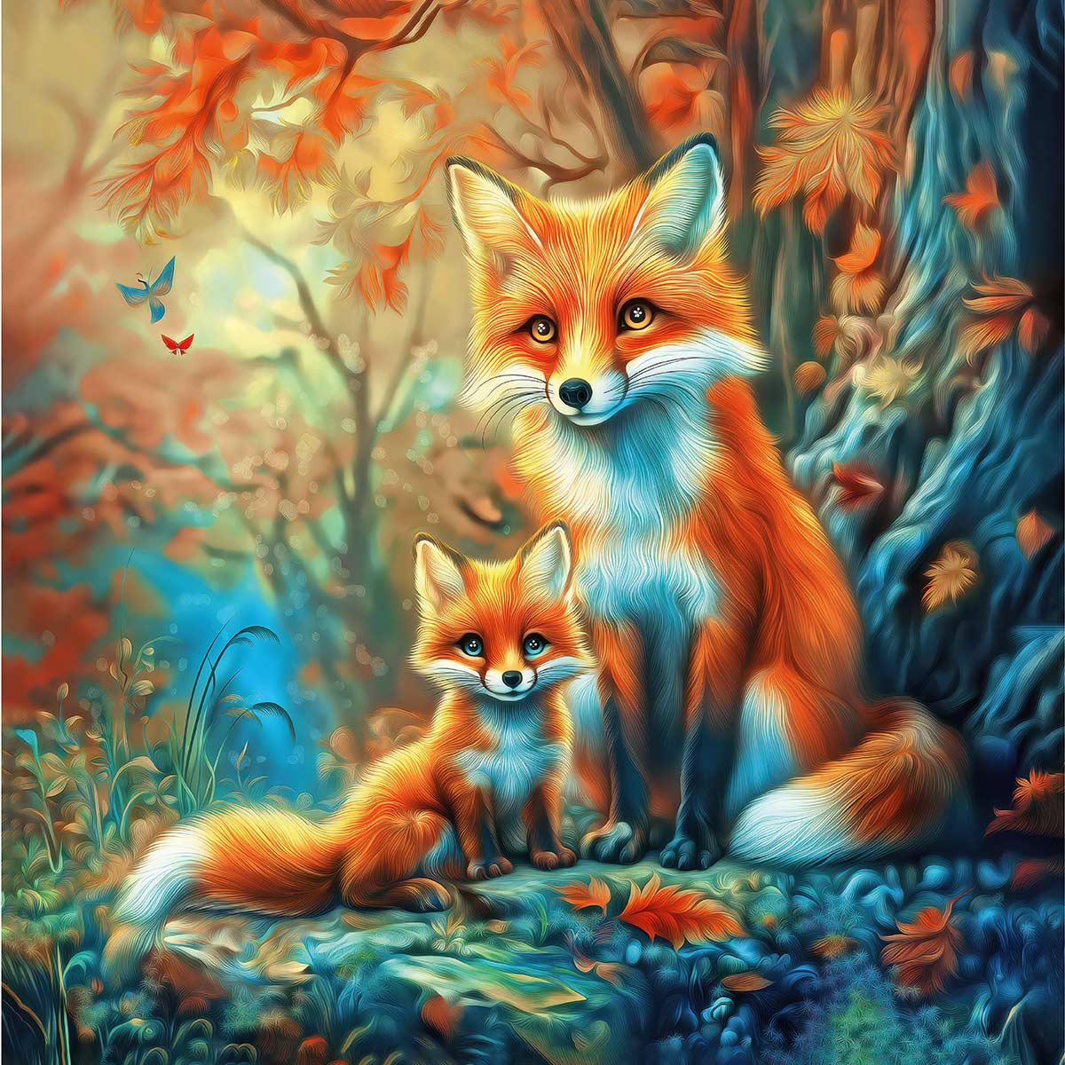 Puzzle 50 piese - Vulpe | Deico Games