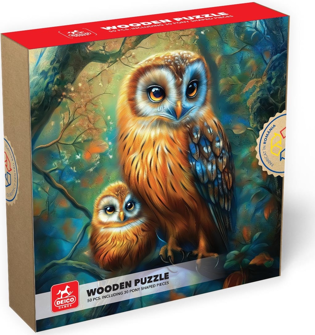 Puzzle 50 piese - Bufnita | Deico Games