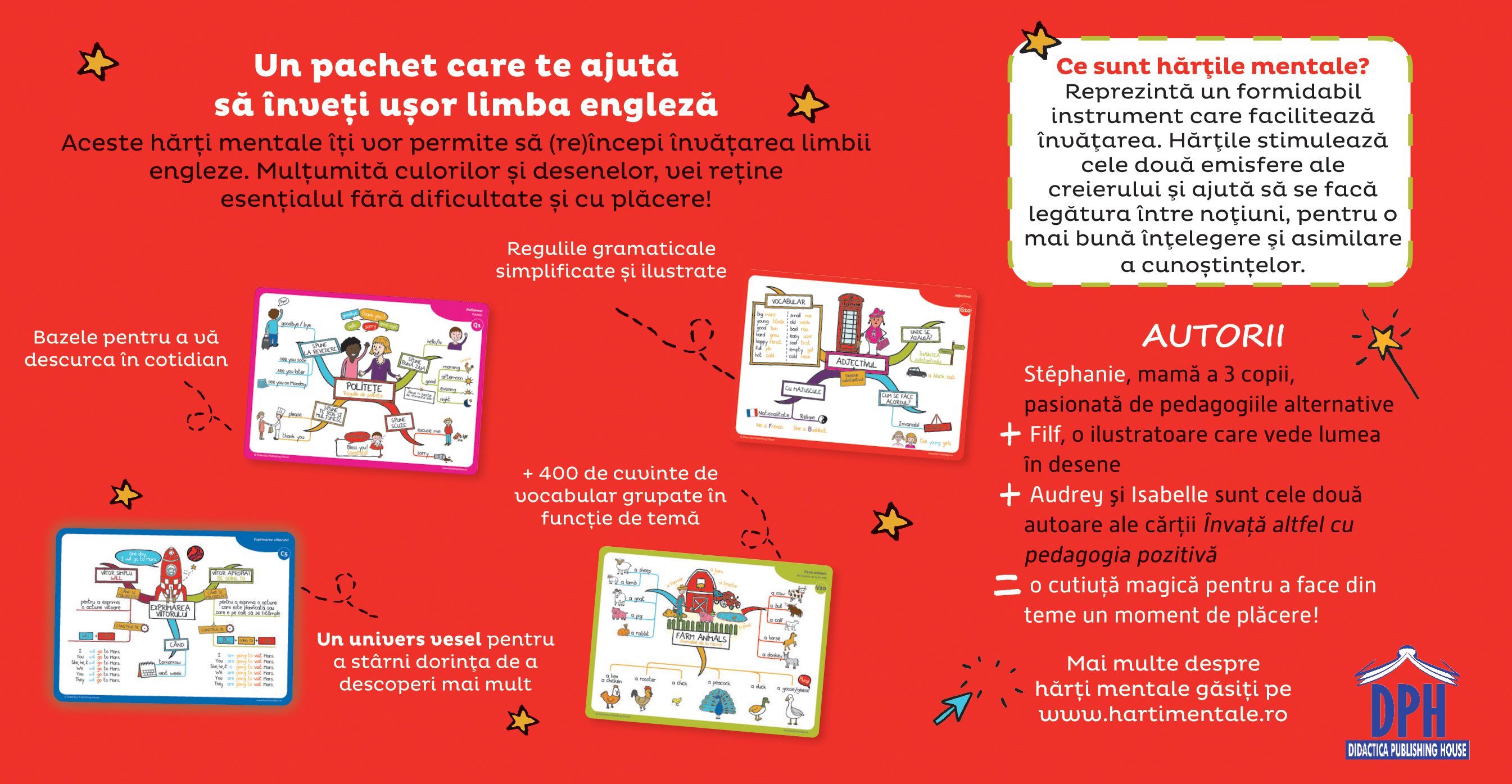 Invat usor engleza (nivel incepator) - harti mentale | Stephanie Eleaume-Lachaud