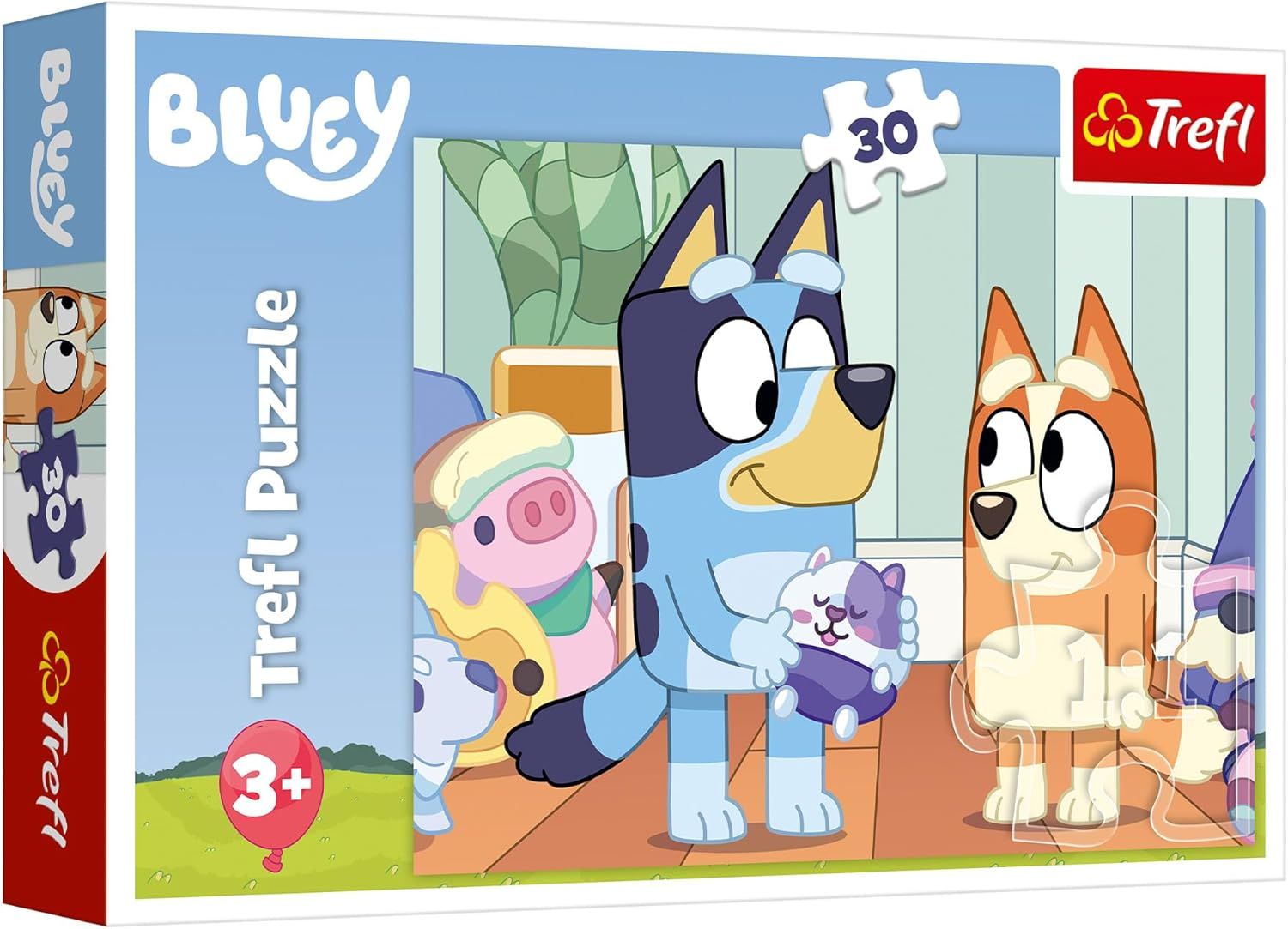 Puzzle pentru copii 30 piese - Bluey - Distractie cu Bluey | Trefl - 1