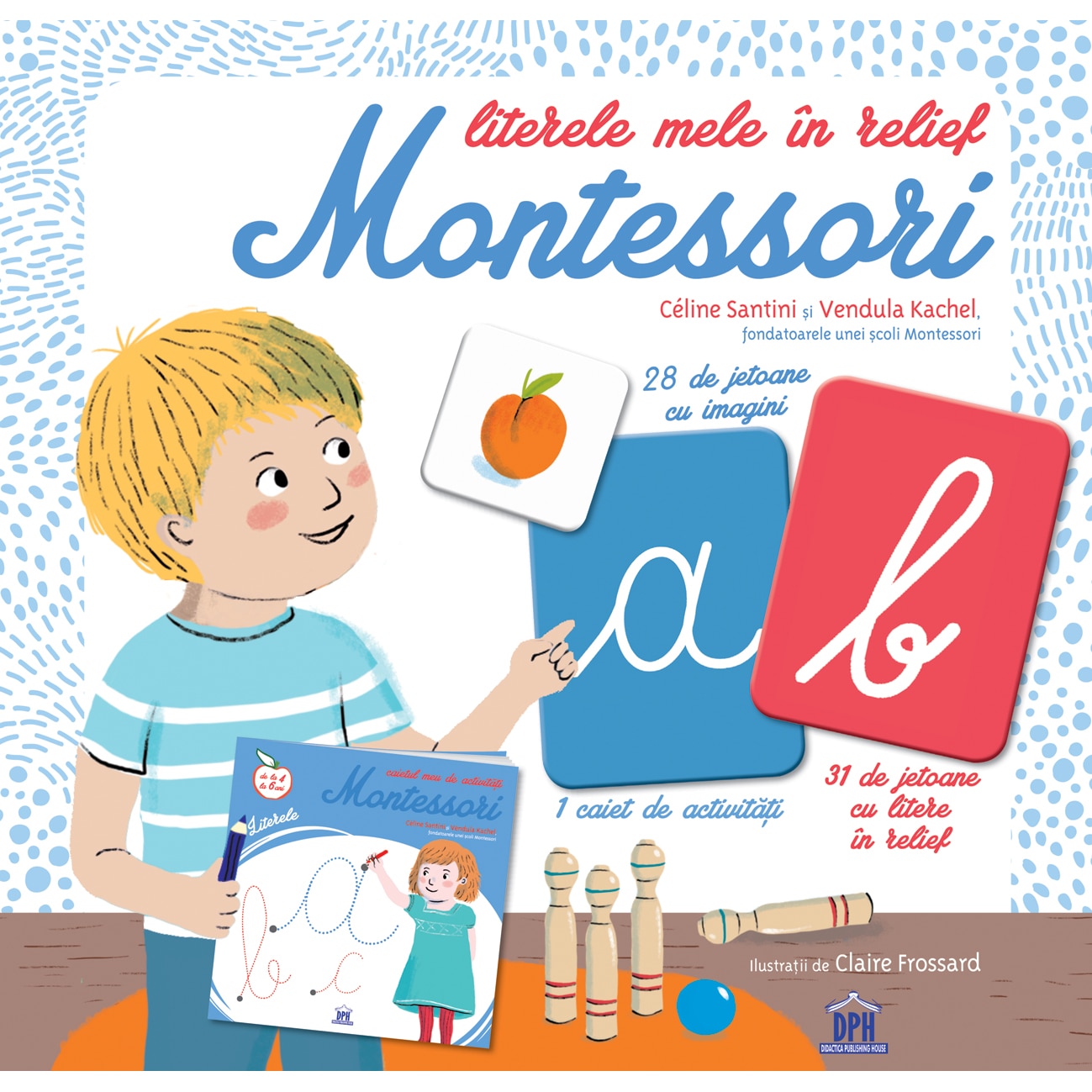 Literele mele in relief Montessori | Celine Santini carturesti 2022
