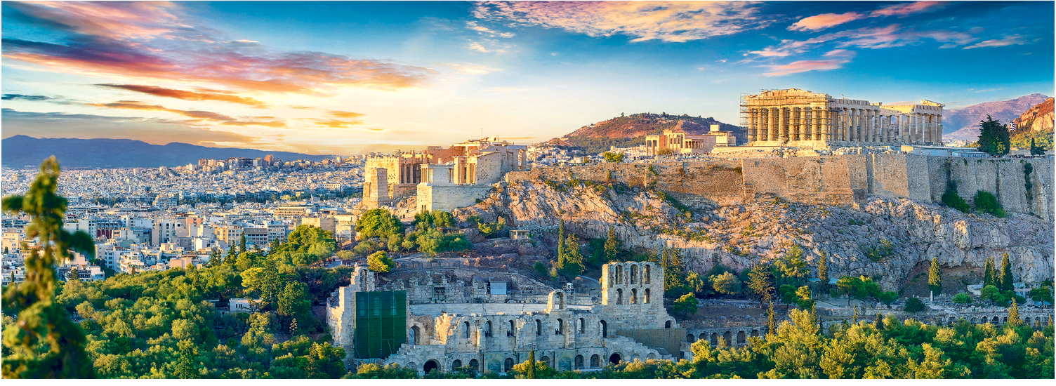 Puzzle panoramic 500 piese - Acropolis Atena | Trefl - 0