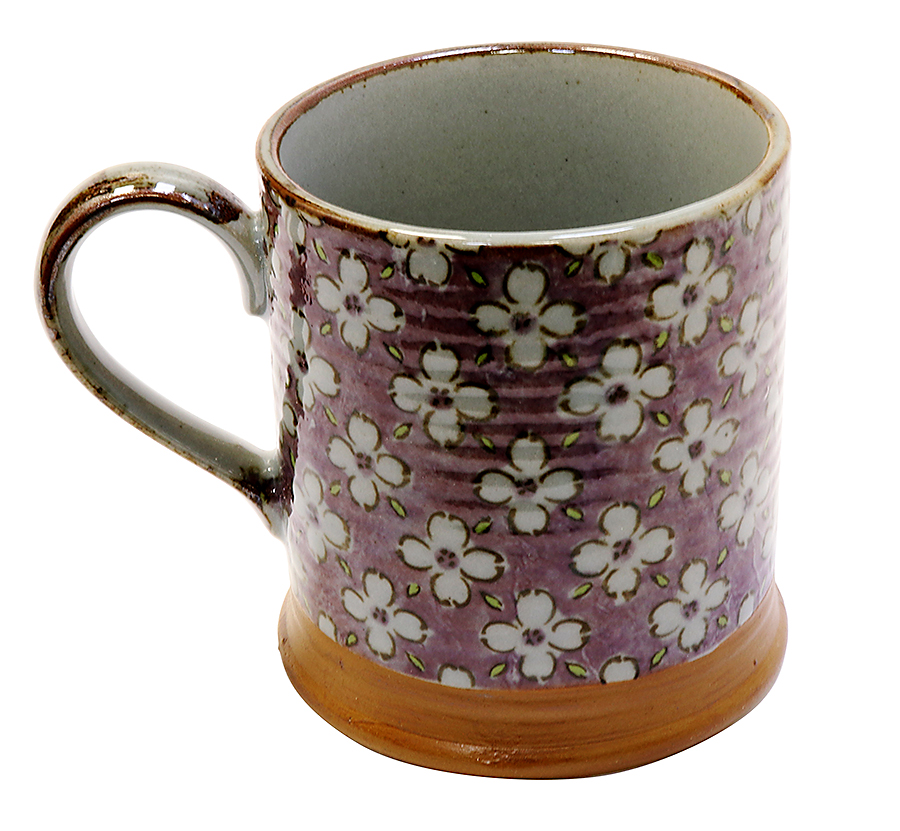 Cana - Mauve with White Flowers