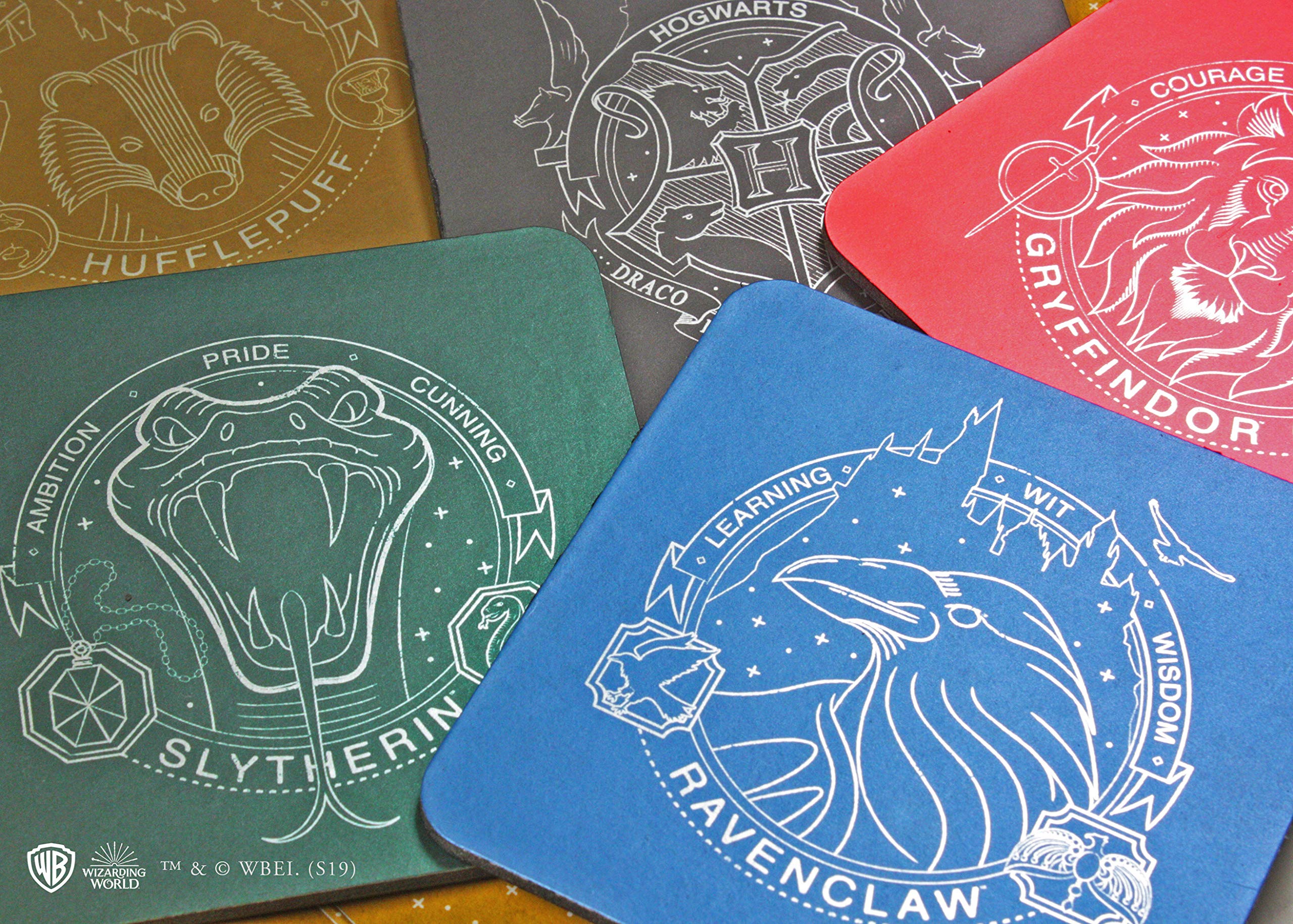 Suport pentru pahar - Harry Potter - Hogwarts Gryffindor, Ravenclaw, Hufflepuff, Slytherin | Hachette - 2 | YEO