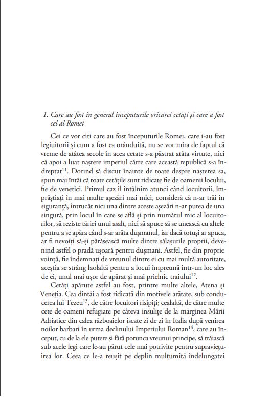 Comentarii la prima decada a lui Titus Livius | Niccolo Machiavelli - 7 | YEO