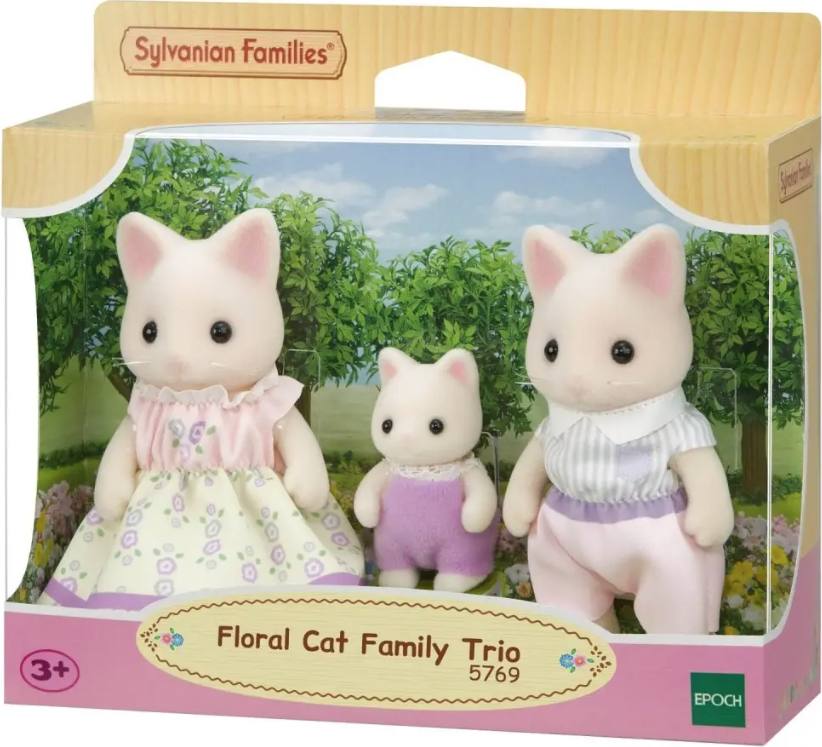 Set figurine - Familia de pisici Floral | Epoch - imagine 5