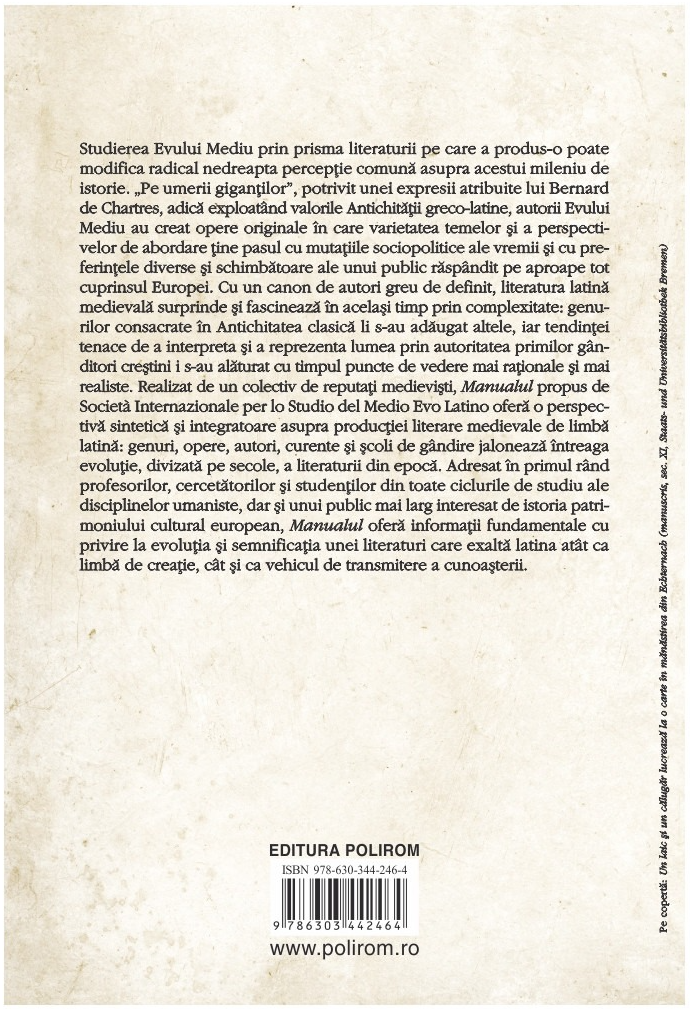 Literatura latina medievala | Claudio Leonardi