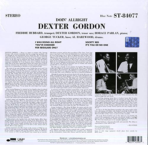 Doin\' Allright - Vinyl | Dexter Gordon