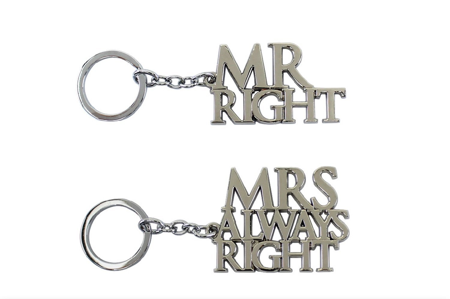  Breloc - Mr Right / Mrs Always Right - 2 modele | Lesser & Pavey 