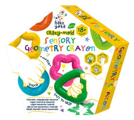 Set 6 creioane colorate - Crazy Mold | Haku Yoka