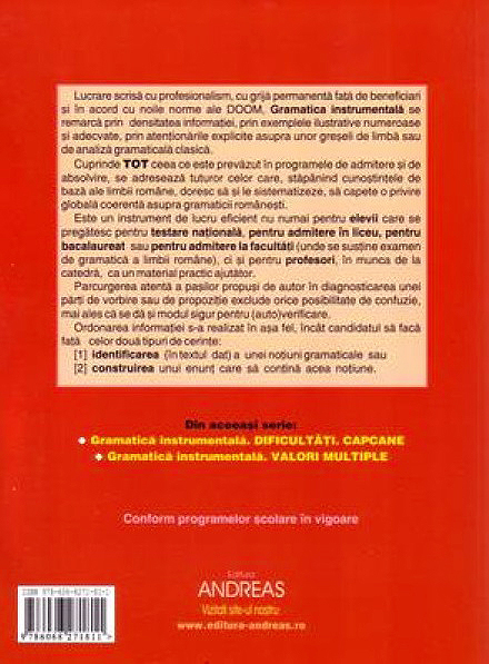 Gramatica Instrumentala a Limbii Romane - Vol. I | St. M. Ilinca - 1