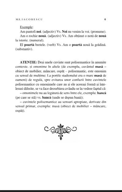 Dictionar de omonime al limbii romane | M.E. Iacobescu - 7