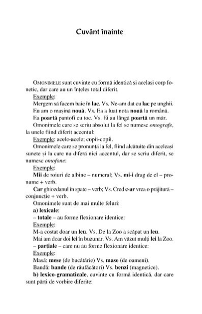 Dictionar de omonime al limbii romane | M.E. Iacobescu - 6