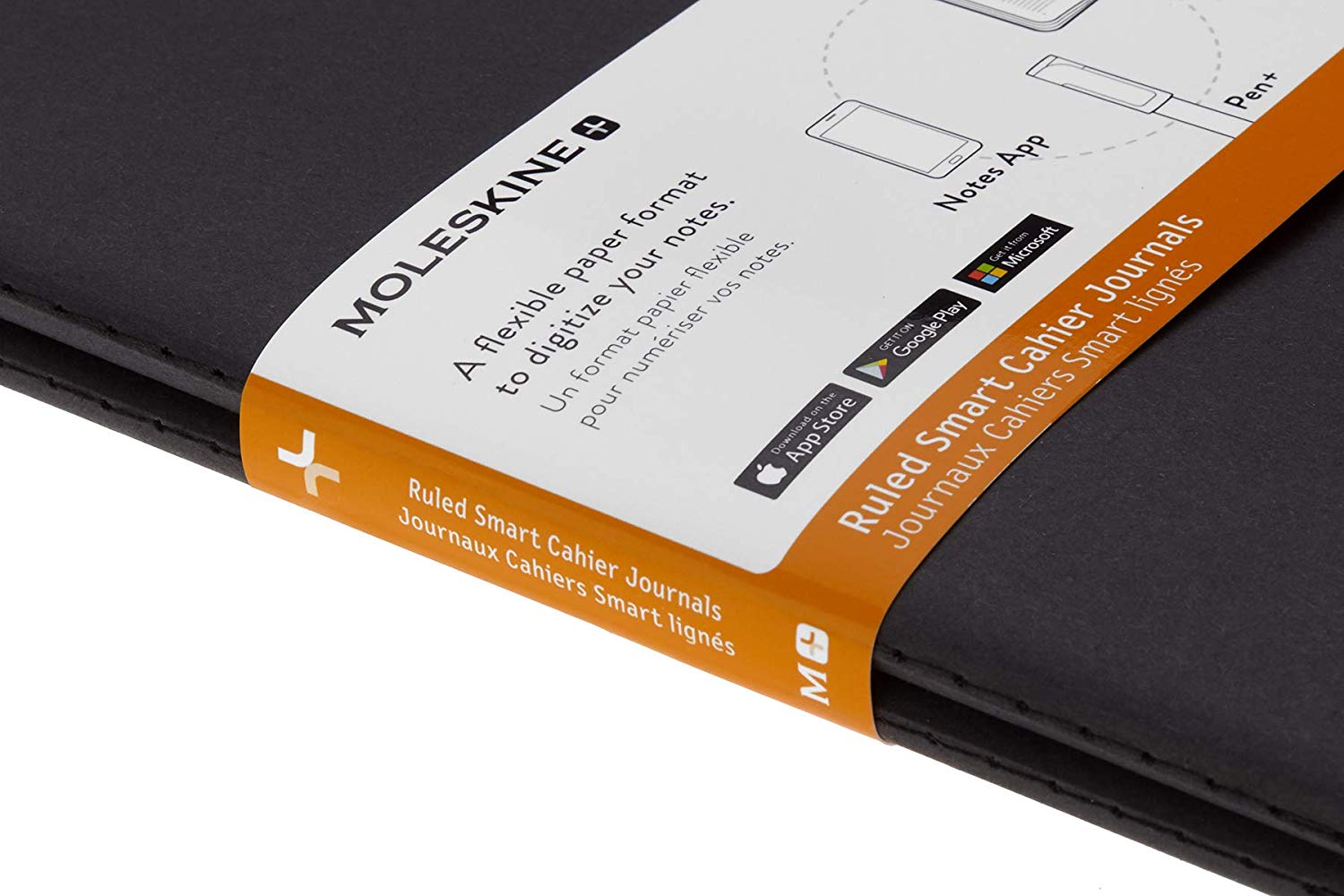 Carnet - Moleskine Smart Cahier - Ruled, Large, Black | Moleskine