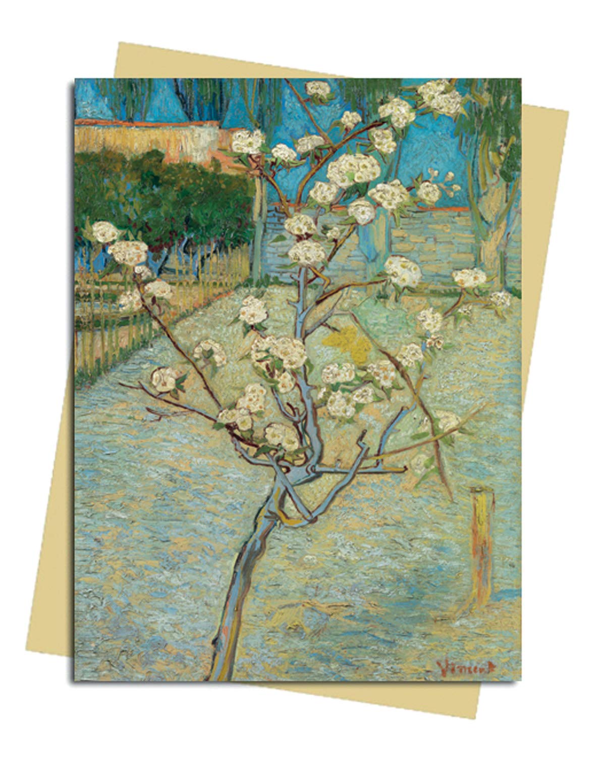 Felicitare - Van Gogh: Small Pear Tree in Blossom | Flame Tree Publishing