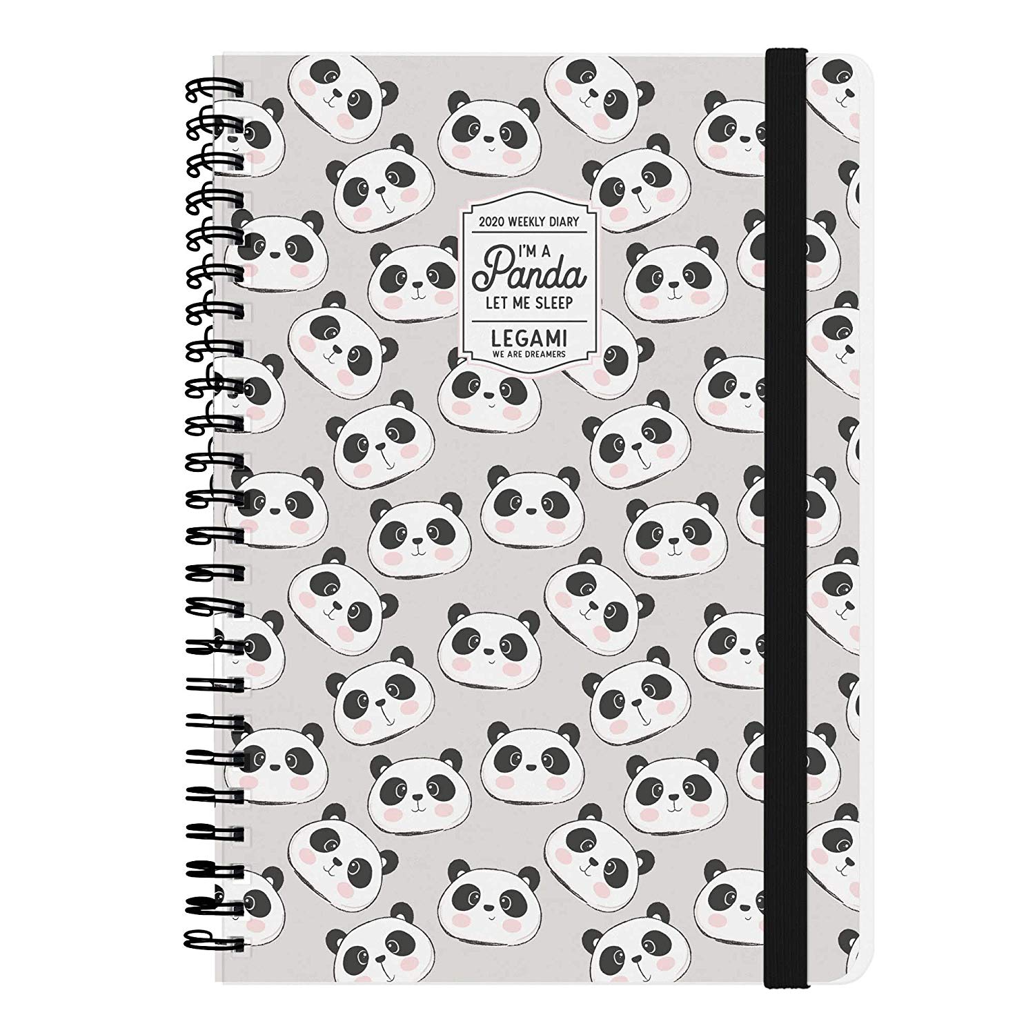 Jurnal - Large Weekly Planner 12-Months - Panda | Legami