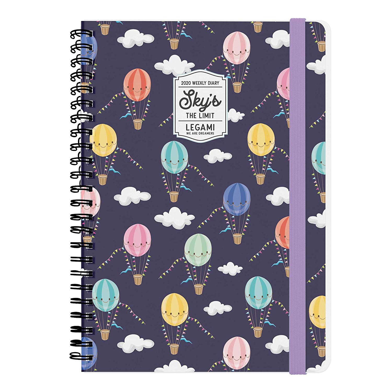 Jurnal - Large Weekly Planner 12-Months - Balloons | Legami