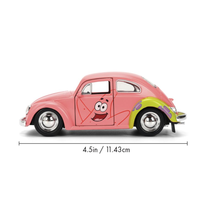 Masinuta metalica - Sponge Bob - Volkswagen Beetle 1959 | Jada Toys - 4