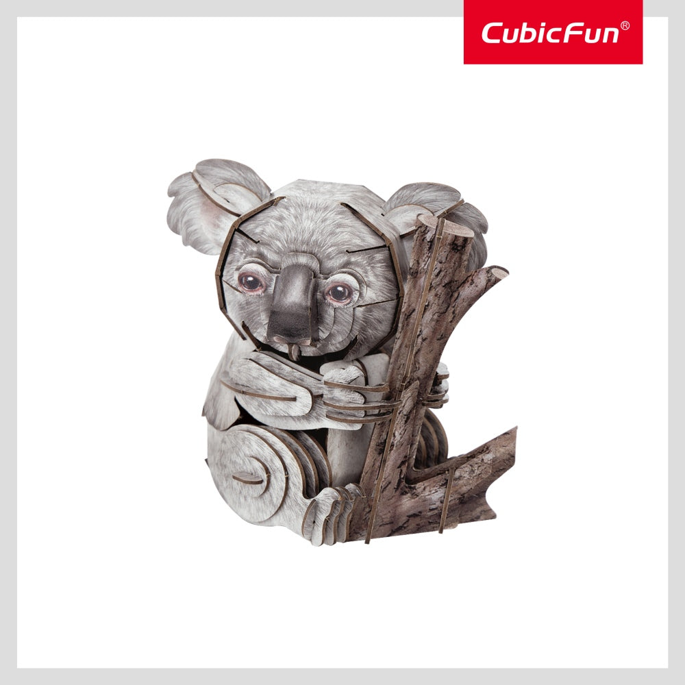 Puzzle 3D - National Geographic Animale Salbatice - Koala, 60 piese | CubicFun - 2