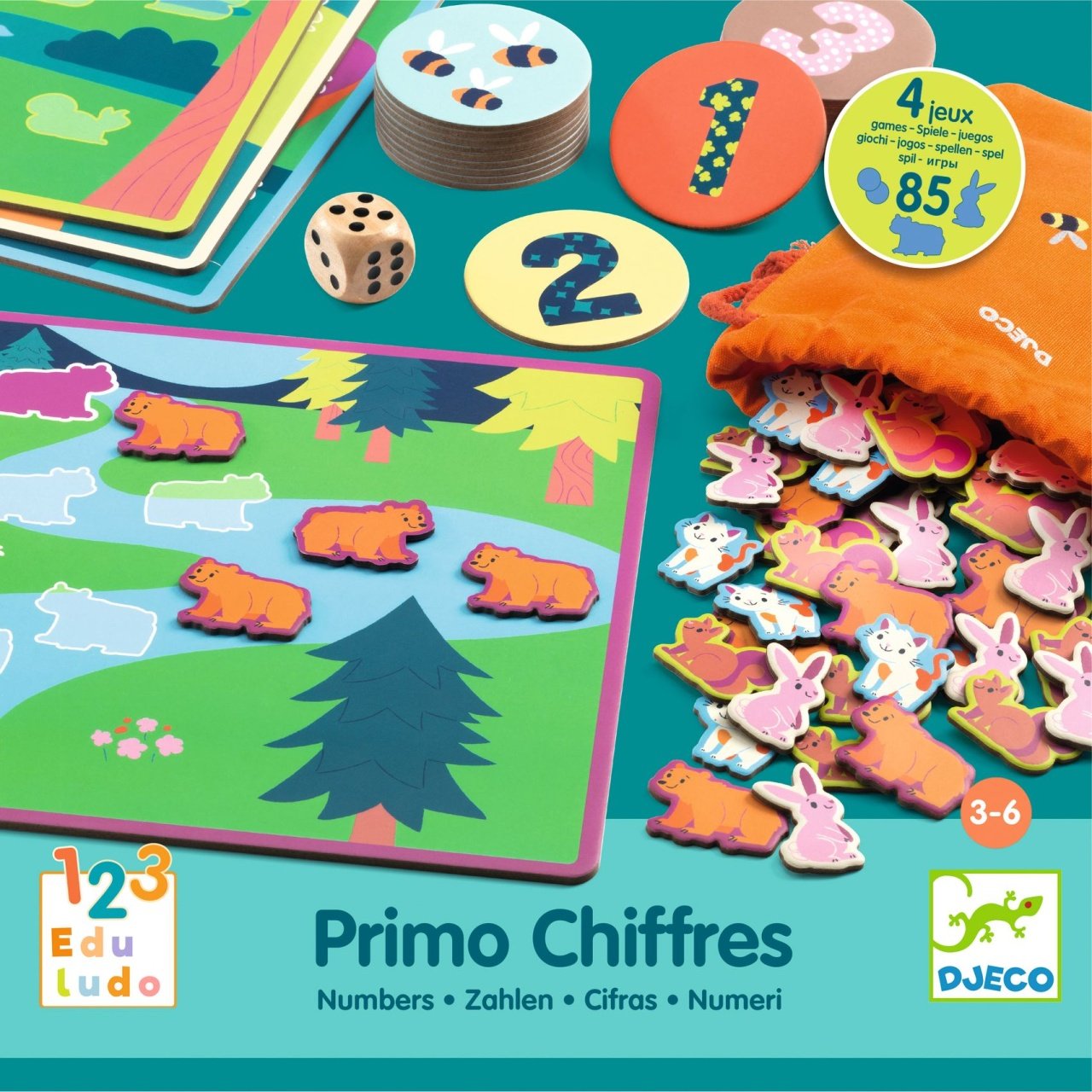 Joc educativ - Eduludo - Primele cifre | Djeco - 1